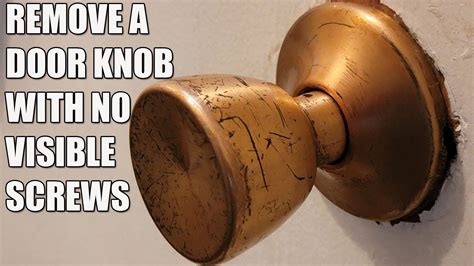 remove door knob no screws|How To Remove A Door Knob Without Visible Screws .